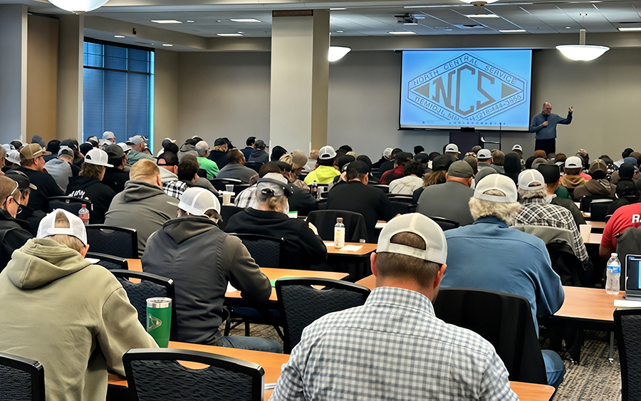 A class is being held for safety information at North Central Services.